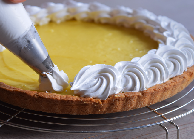 meringa italiana sulla lemon pie