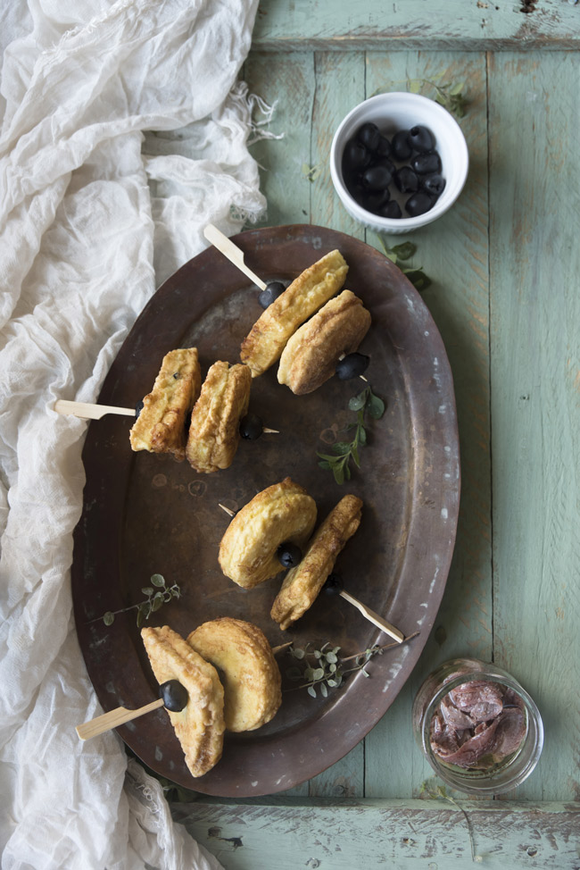 menu con gli spiedini