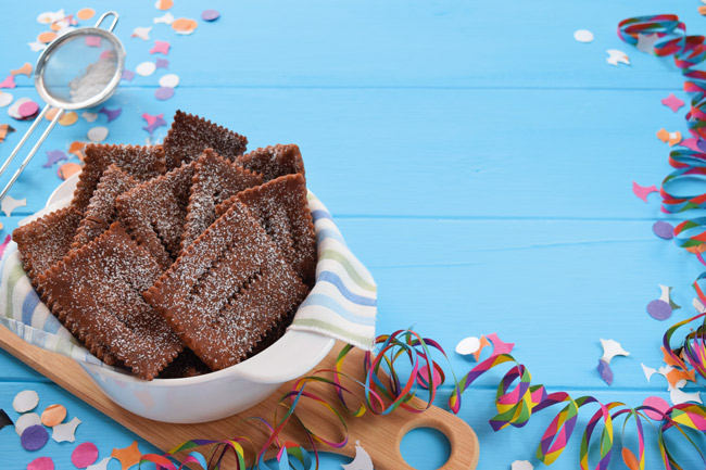 chiacchiere al cioccolato