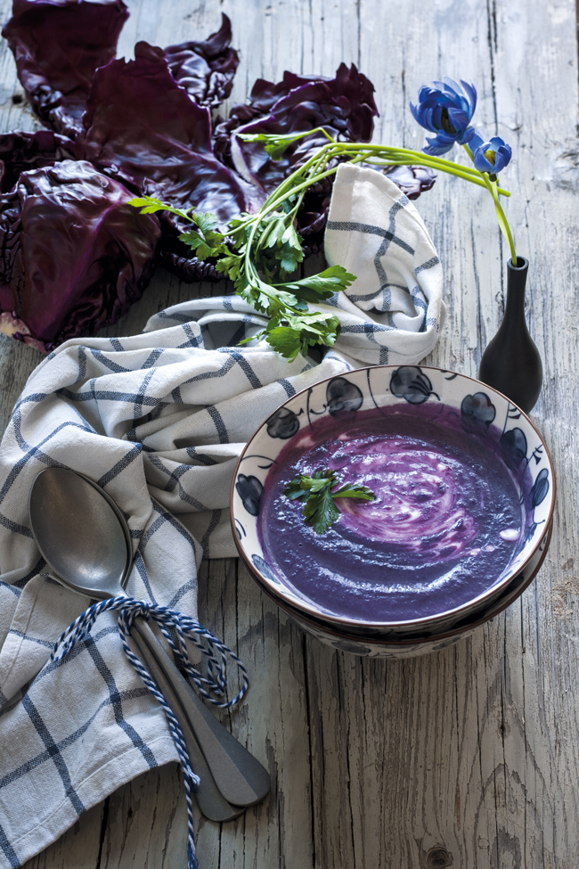 zuppa viola, zuppa di cavolo