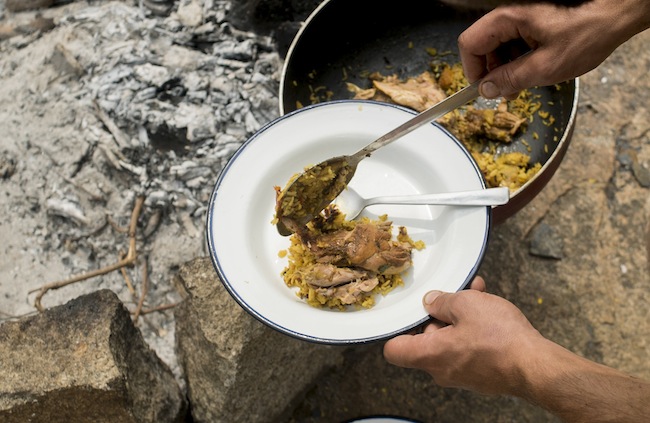 cucinando per strada