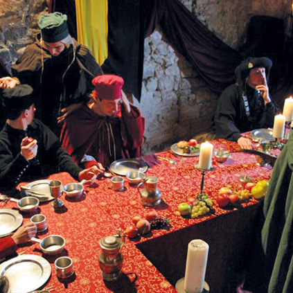 cena medioevale, san valentino, cena con delitto, castello di grumello